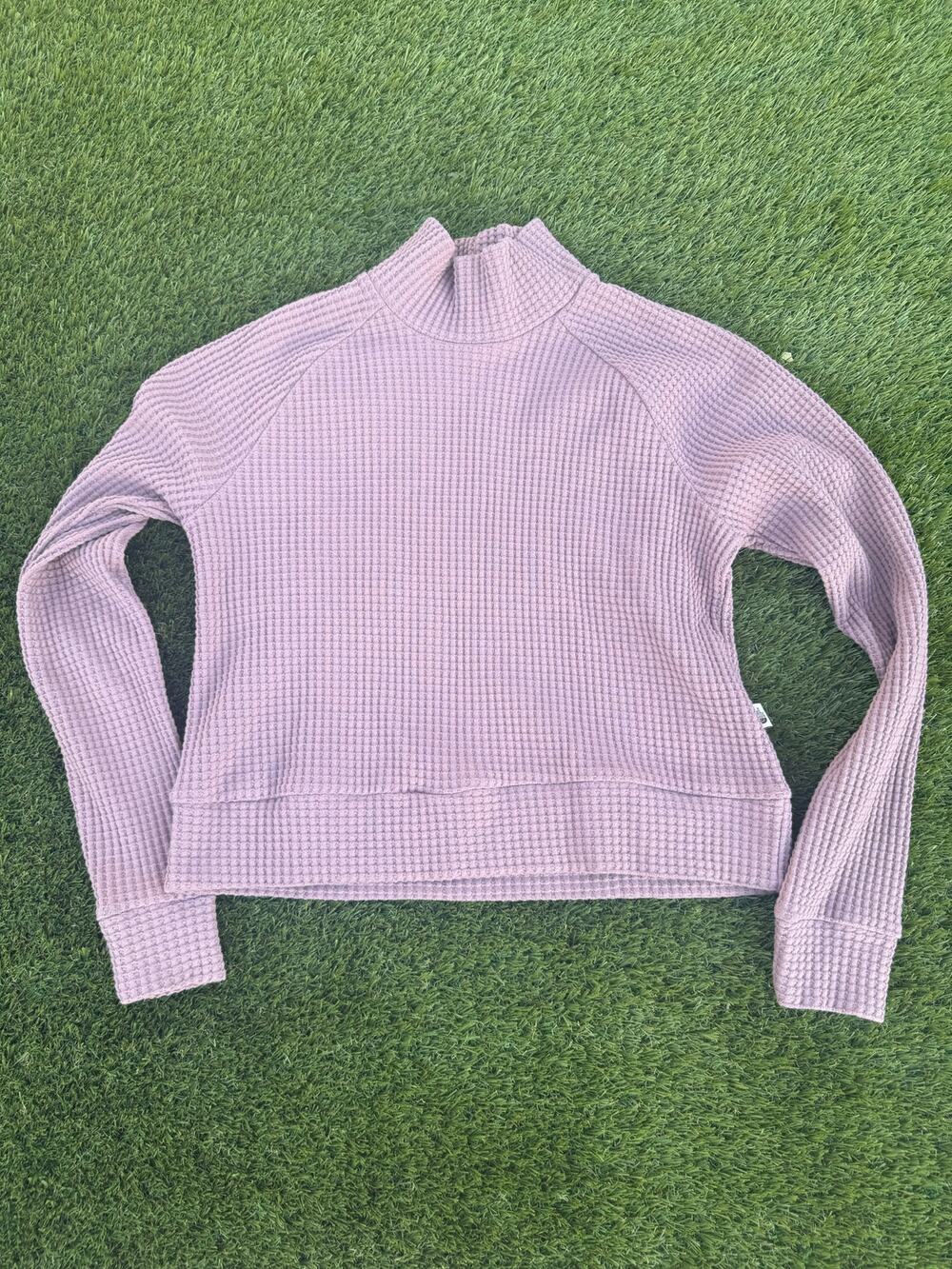 The North Face Chabot Mock Neck Sweater Pink Long Sleeve Womens XS